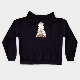 Eiffel tower Kids Hoodie